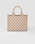 Small Prada Symbole Embroidered Fabric Handbag - Image 6